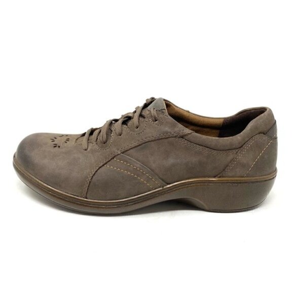 Aravon Delilah Leather Lace Up stone WIDE - Picture 1 of 7